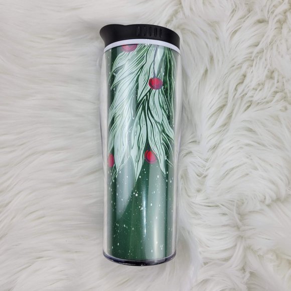 Starbucks RARE 2020 Christmas Holiday Winter Snow Holly Berry Travel Hot Cup - Picture 2 of 5